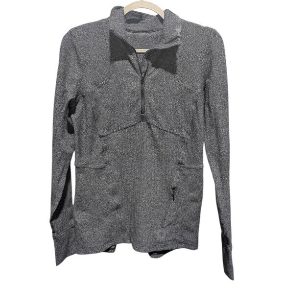 LULULEMON ATHLETICA Kanto Catch Me 1/2 Zip Pullover Size 8 - Picture 6 of 8